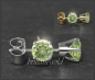Preview: Ohrstecker 585 Gold Peridot grün 4,5,6,7mm